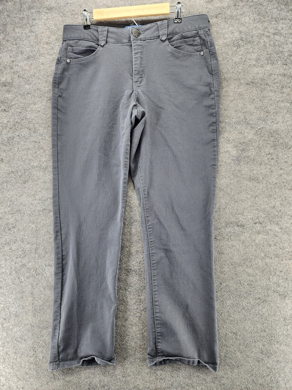 Democracy Pants Womens 14 Gray Ab Solution Mid Rise 34x29"